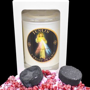 divine-mercy scented religious candle gdcandles